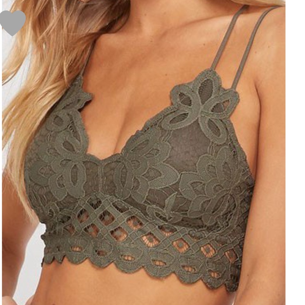 Coral Double Strap Lace Bralette - Picture 2 of 4